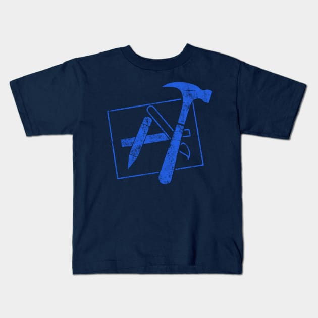 Vintage Xcode Kids T-Shirt by vladocar